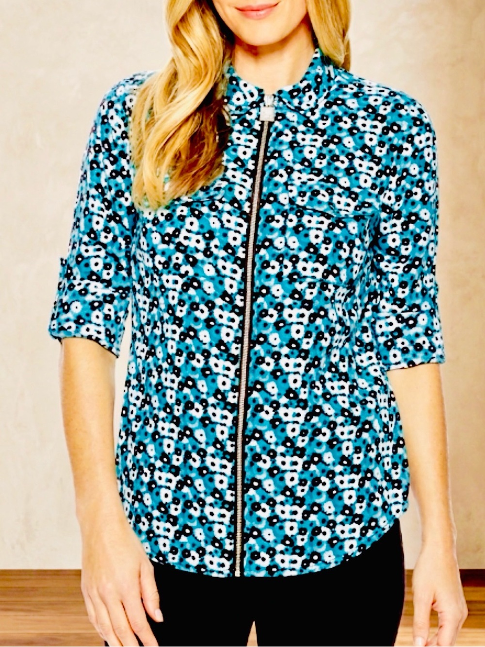 Michael Kors Zip Up Shirt